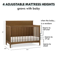 Frem 4-in-1 Convertible Crib - Walnut