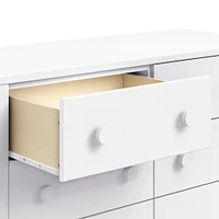 Sammy Scallop 6-Drawers Dresser - White 