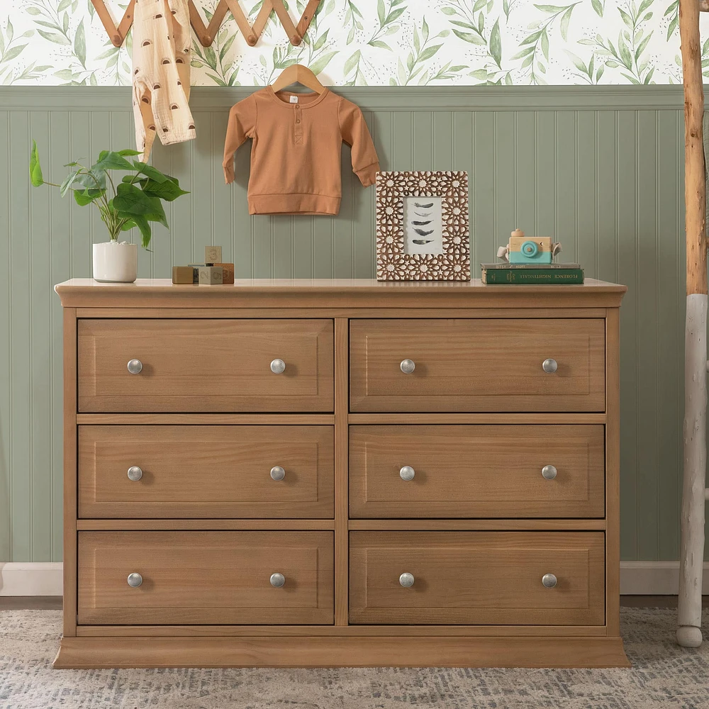 Davinci Signature 6-Drawer Double Dresser - Hazelnut