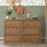 Davinci Signature 6-Drawer Double Dresser - Hazelnut