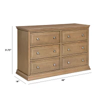 Davinci Signature 6-Drawer Double Dresser - Hazelnut