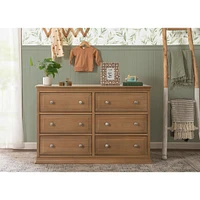 Davinci Signature 6-Drawer Double Dresser - Hazelnut
