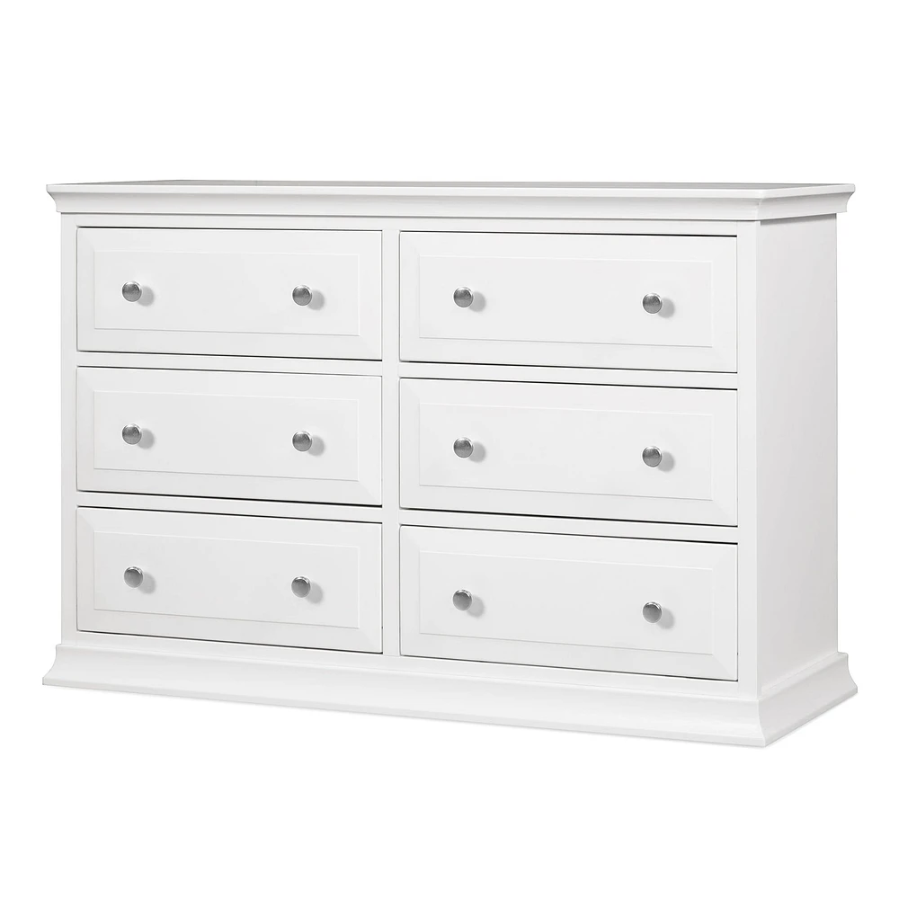Commode Double 6 Tiroirs Signature Davinci - Blanc