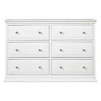 Commode Double 6 Tiroirs Signature Davinci - Blanc