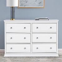 Commode Double 6 Tiroirs Signature Davinci - Blanc