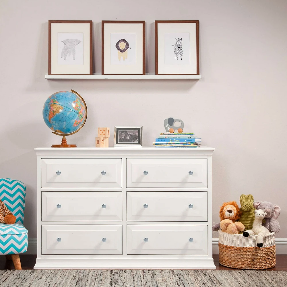 Commode Double 6 Tiroirs Signature Davinci - Blanc