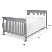 Twin/Full Size Bed Conversion Kit - Grey Finish