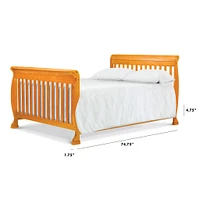 Twin/Full Size Bed Conversion Kit - Honey Oak Finish