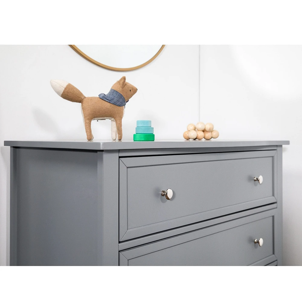 Kalani 3-Drawer Dresser - Grey Finish