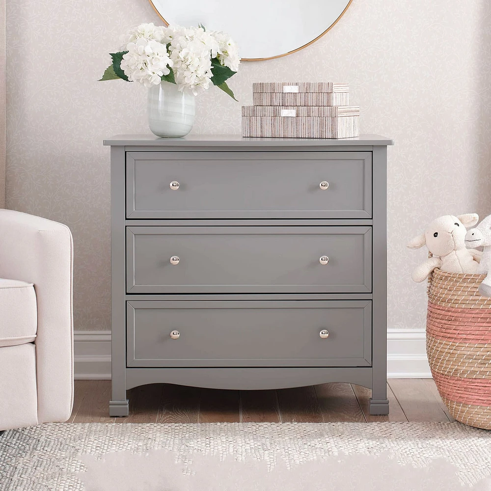 Kalani 3-Drawer Dresser - Grey Finish