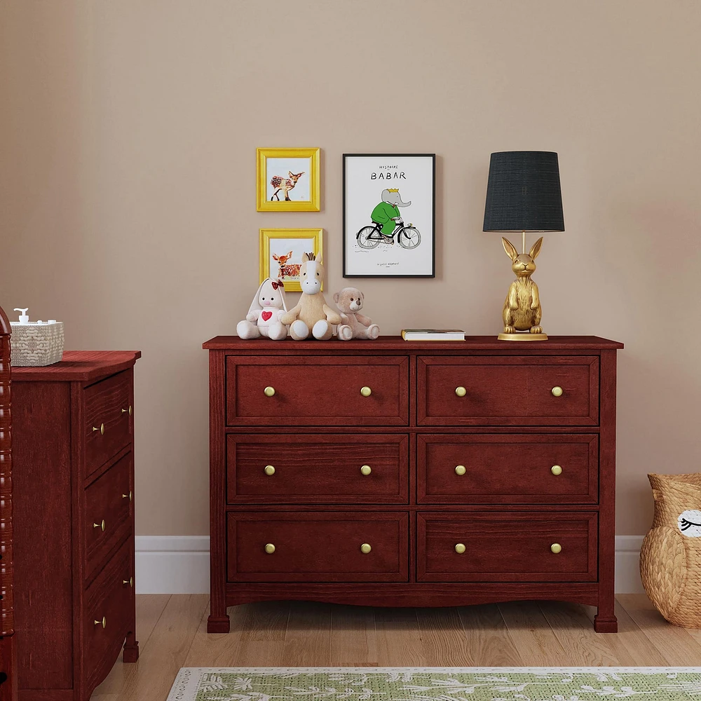 Kalani 6-Drawer Double Wide Dresser