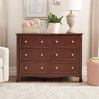 Commode 6 Tiroirs Kalani - Espresso
