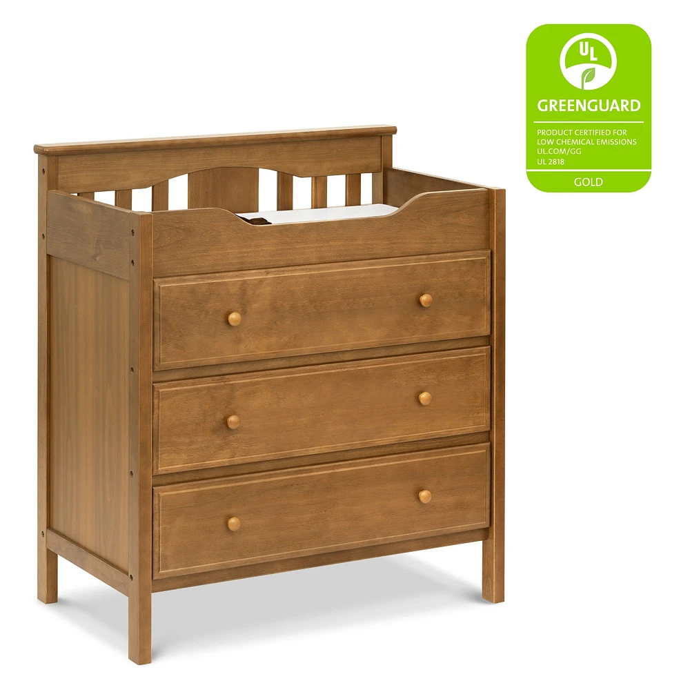 Jayden 3-Drawer Changer Dresser - Chestnut