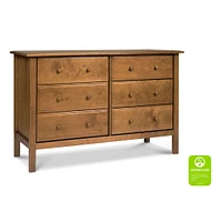 Jayden 6-Drawer Double Wide Dresser - Chestnut