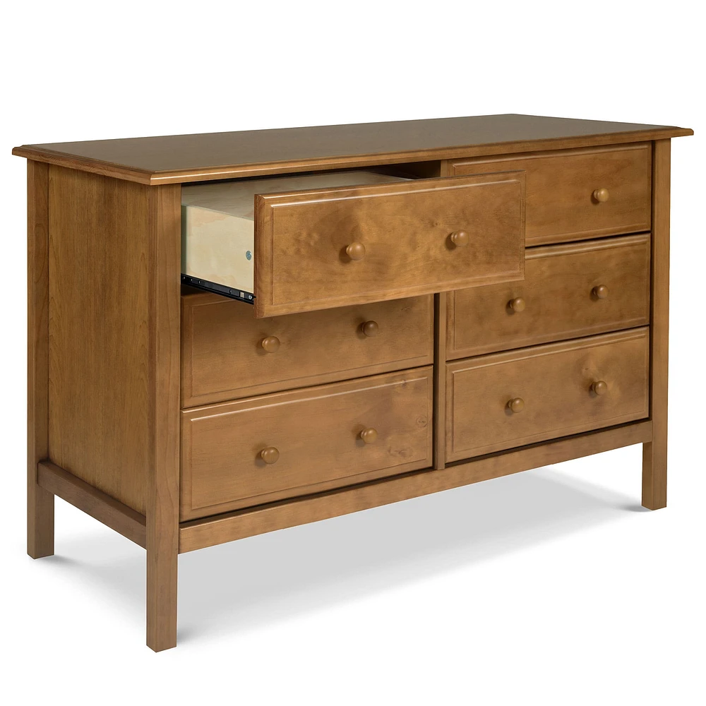 Jayden 6-Drawer Double Wide Dresser - Chestnut