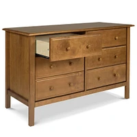Jayden 6-Drawer Double Wide Dresser - Chestnut