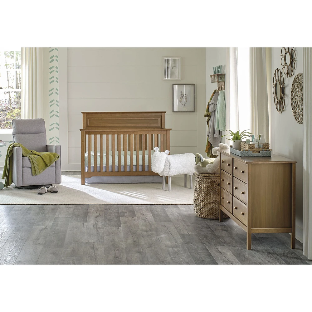 Jayden 6-Drawer Double Wide Dresser - Chestnut