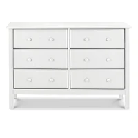 Commode 6 Tiroirs Jayden - Blanc