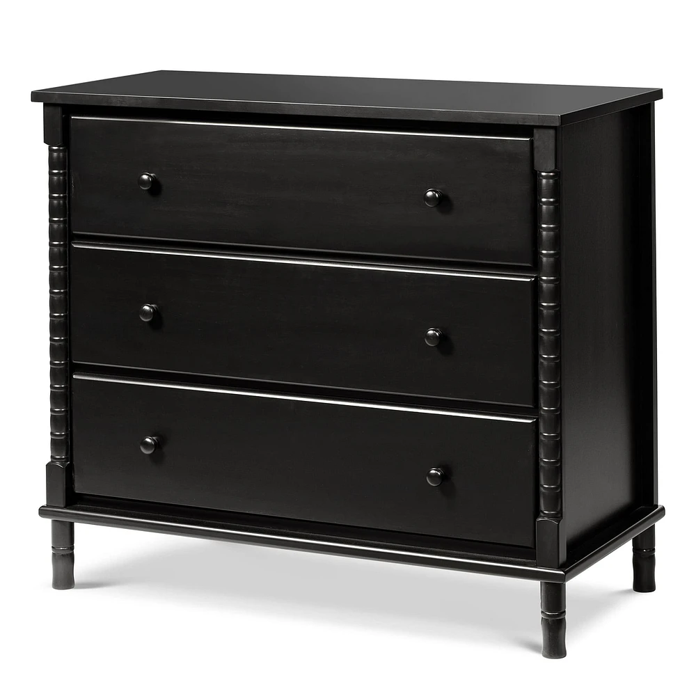 Commode 3 Tiroirs Jenny Lind Spindle - Ébène