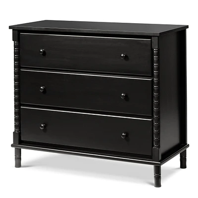 Commode 3 Tiroirs Jenny Lind Spindle - Ébène