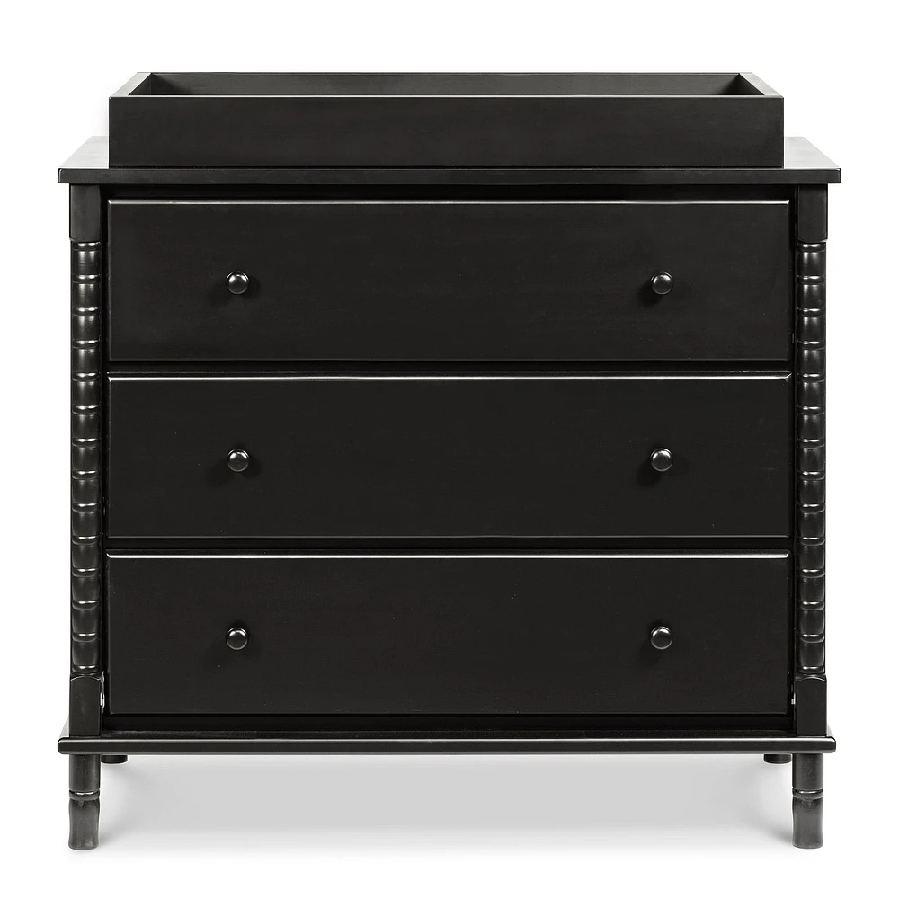 Commode 3 Tiroirs Jenny Lind Spindle - Ébène