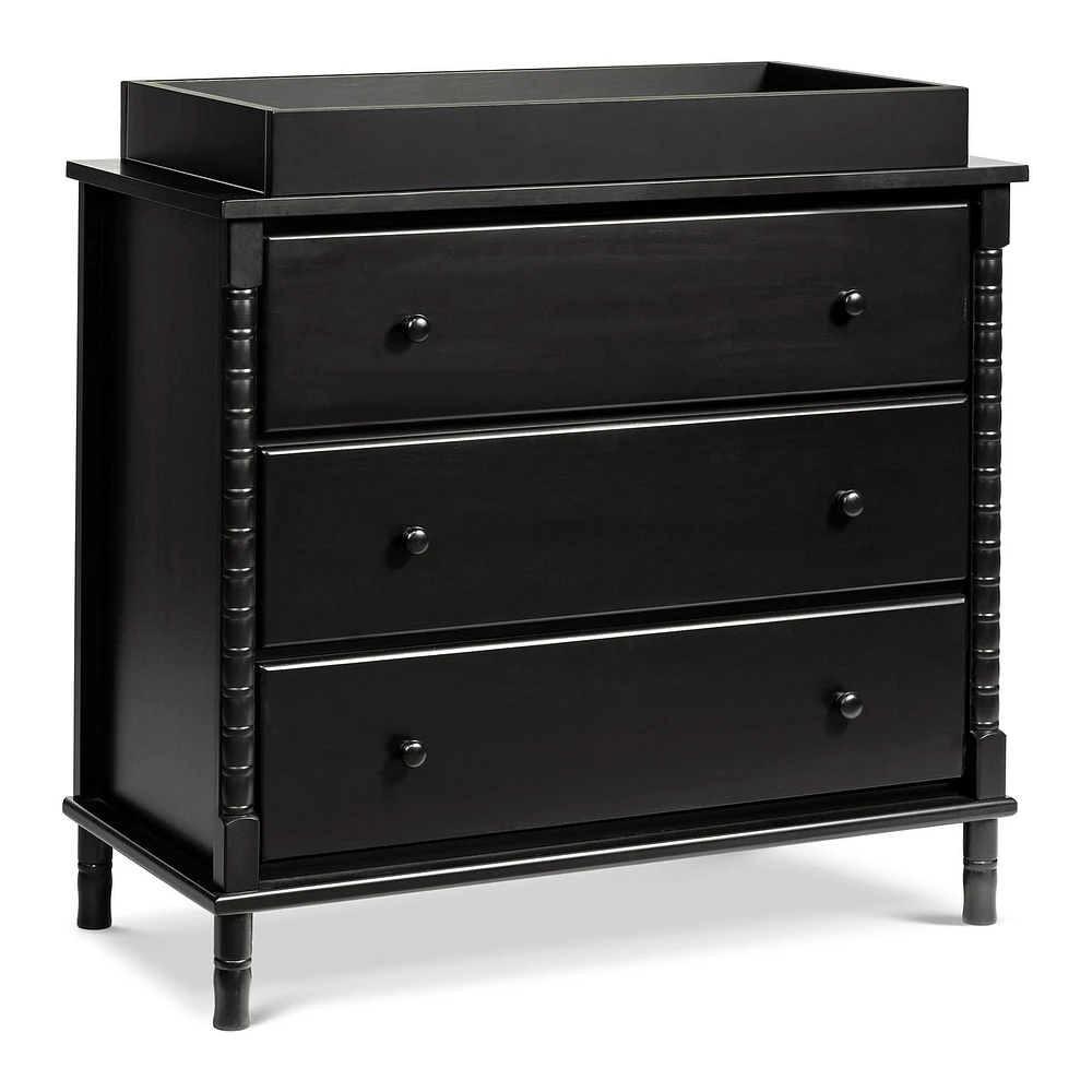 Commode 3 Tiroirs Jenny Lind Spindle - Ébène