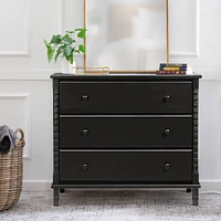 Commode 3 Tiroirs Jenny Lind Spindle - Ébène