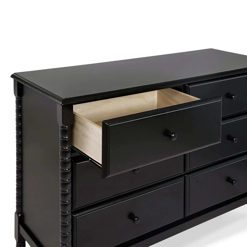 Jenny Lind Spindle 6-Drawer Dresser - Ebony