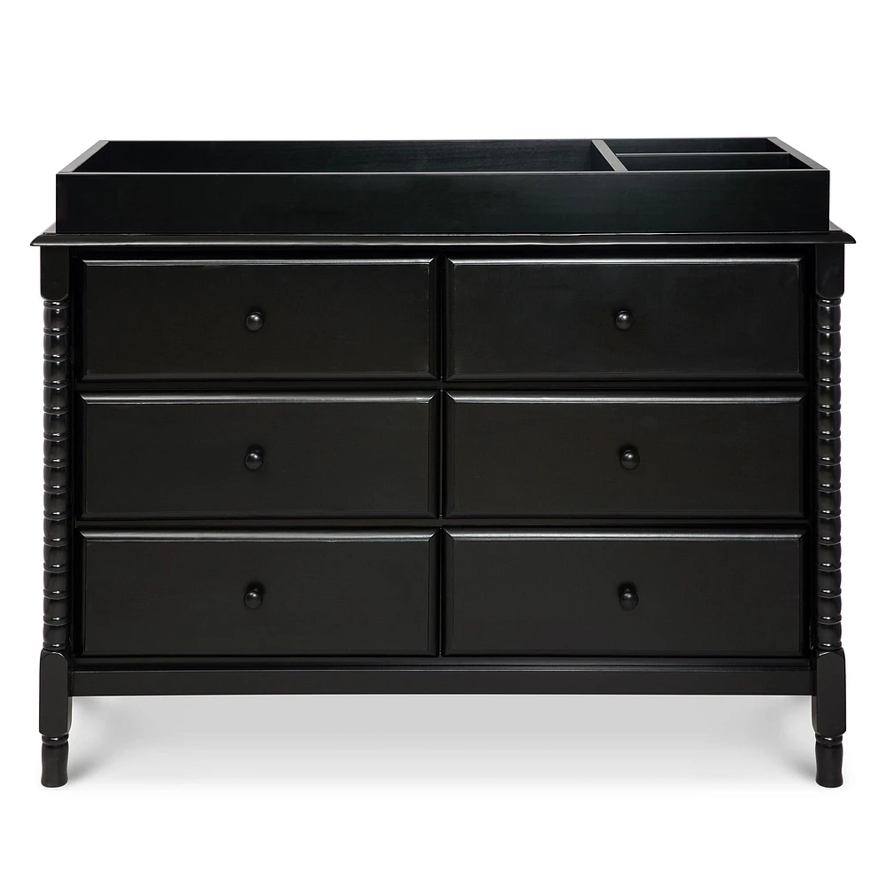 Jenny Lind Spindle 6-Drawer Dresser - Ebony