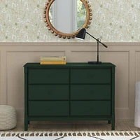 Commode 6 Tiroirs Jenny Lind Spindle - Vert