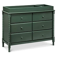 Commode 6 Tiroirs Jenny Lind Spindle - Vert