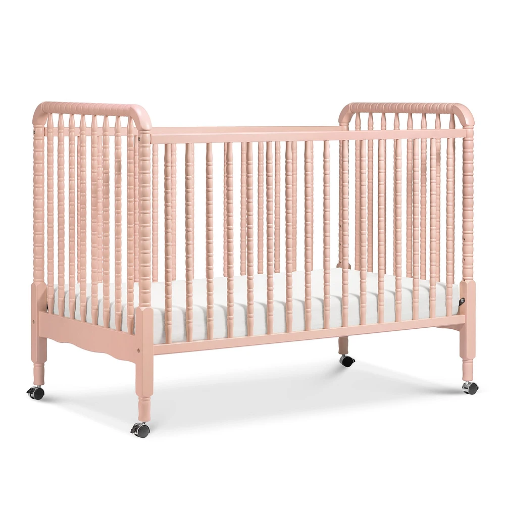 Jenny Lind 3-in-1 Convertible Crib - Blush Pink