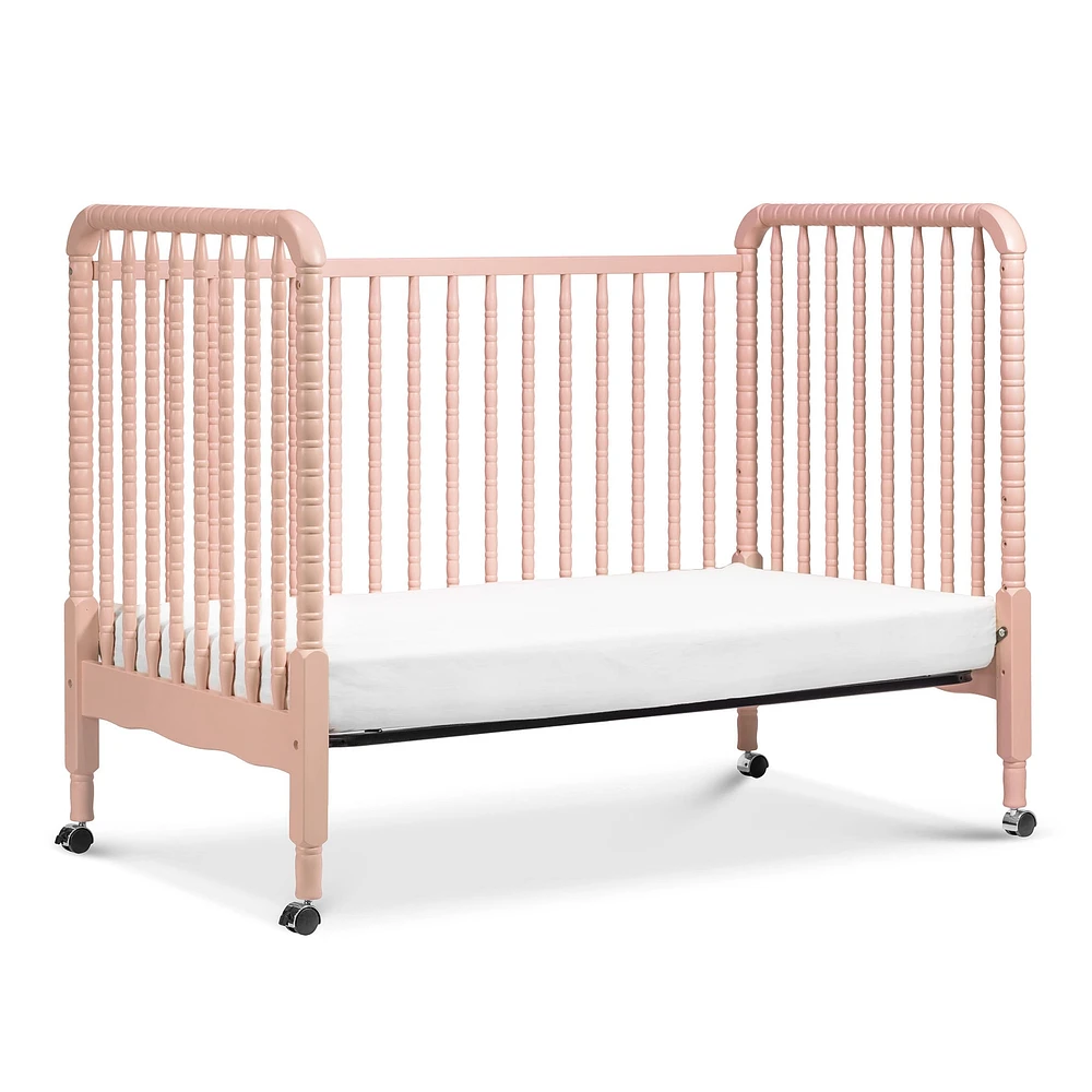 Jenny Lind 3-in-1 Convertible Crib - Blush Pink