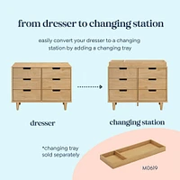 Marley 6-Drawer Double Dresser - Honey