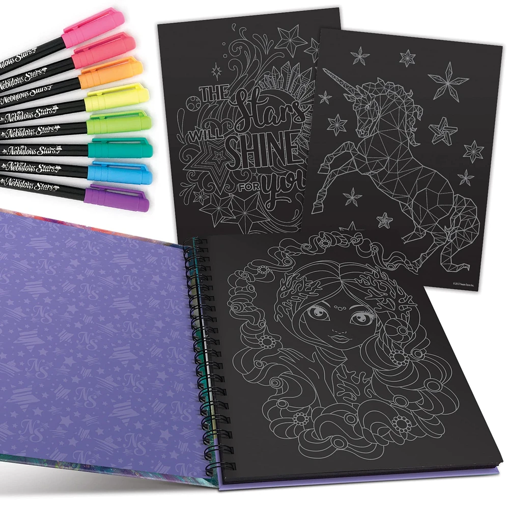 Livre à Coloriage à Pages Noires