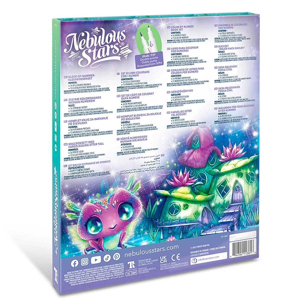 Color By Number Book Set Nebulous Stars - Nenuphia & Lilya