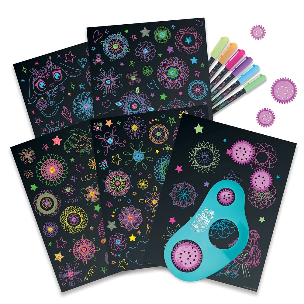 Set Swirly Star Nebulous Stars