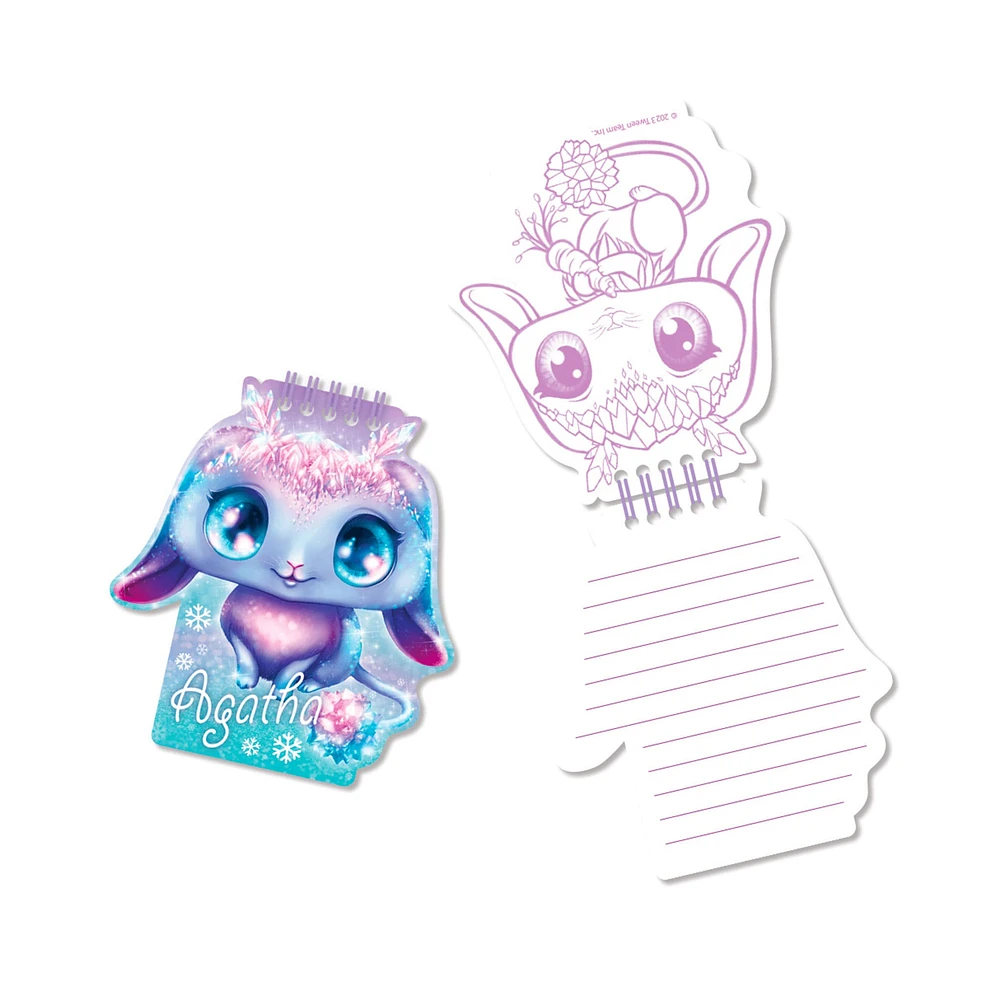 2-in-1 Fuzzy Notebook - Agatha