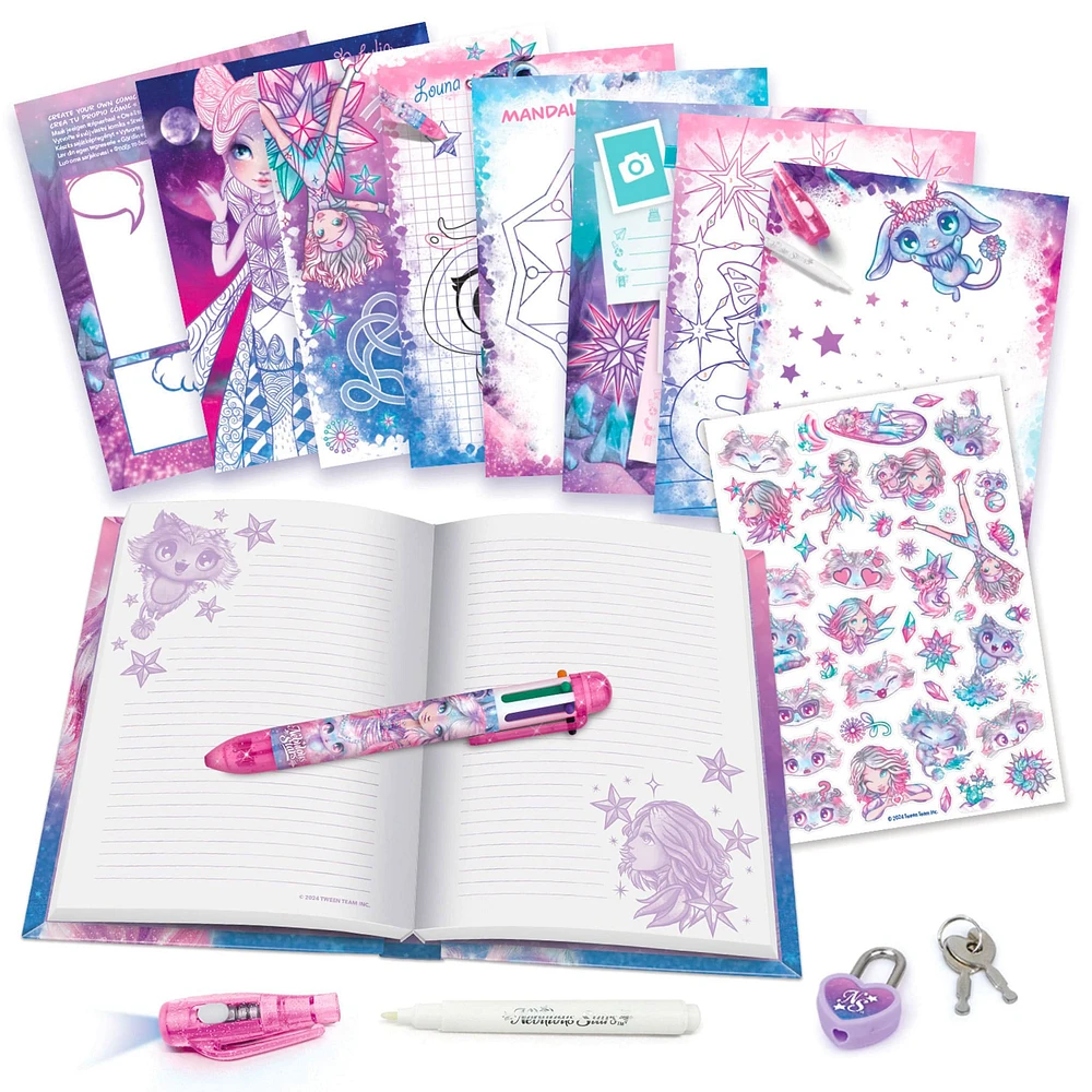 2-in-1 Fuzzy Notebook - Agatha