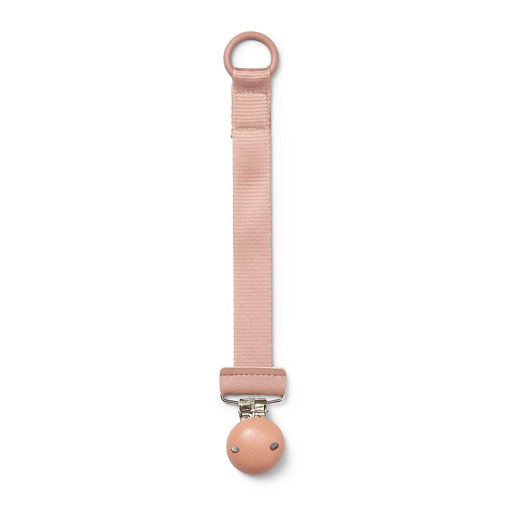 Pacifier Clip Wood - Pink