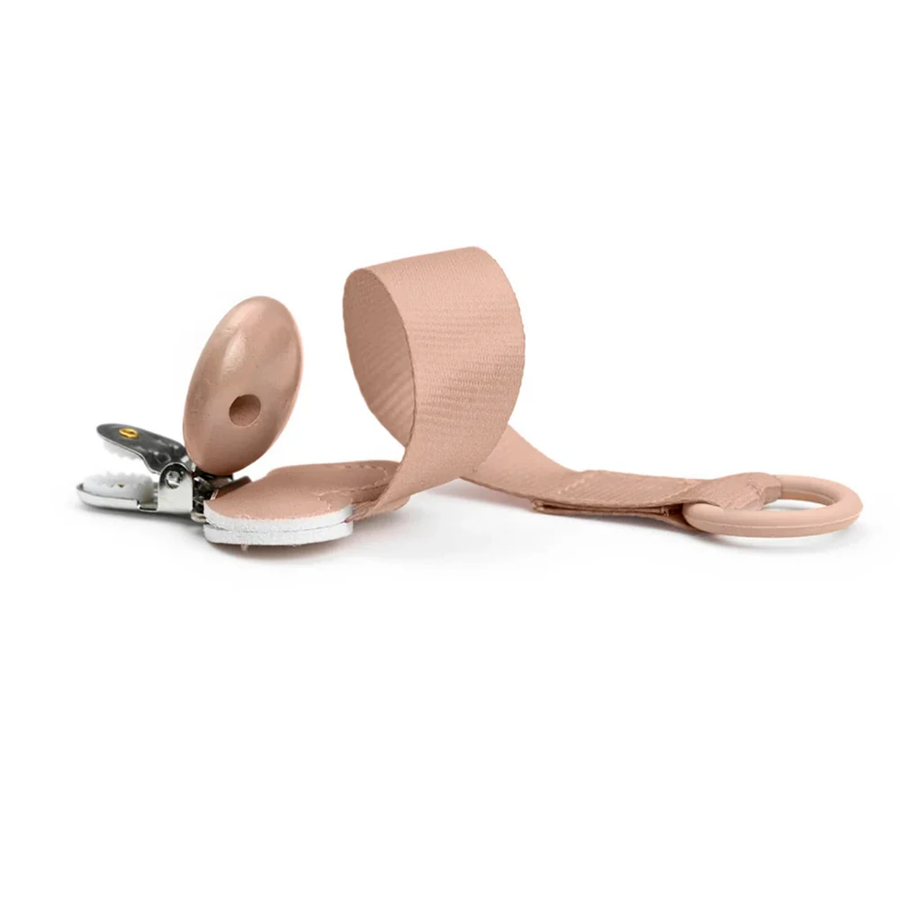 Pacifier Clip Wood - Blushing Pink