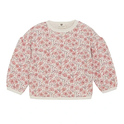 Gilet Ouaté Imprimé Fleurs 1-24mois