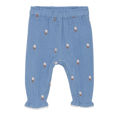 Pantalon Mousseline Brodé 6-24mois