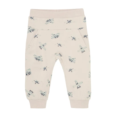 Pantalon Ouaté Imprimée Avion 6-24mois