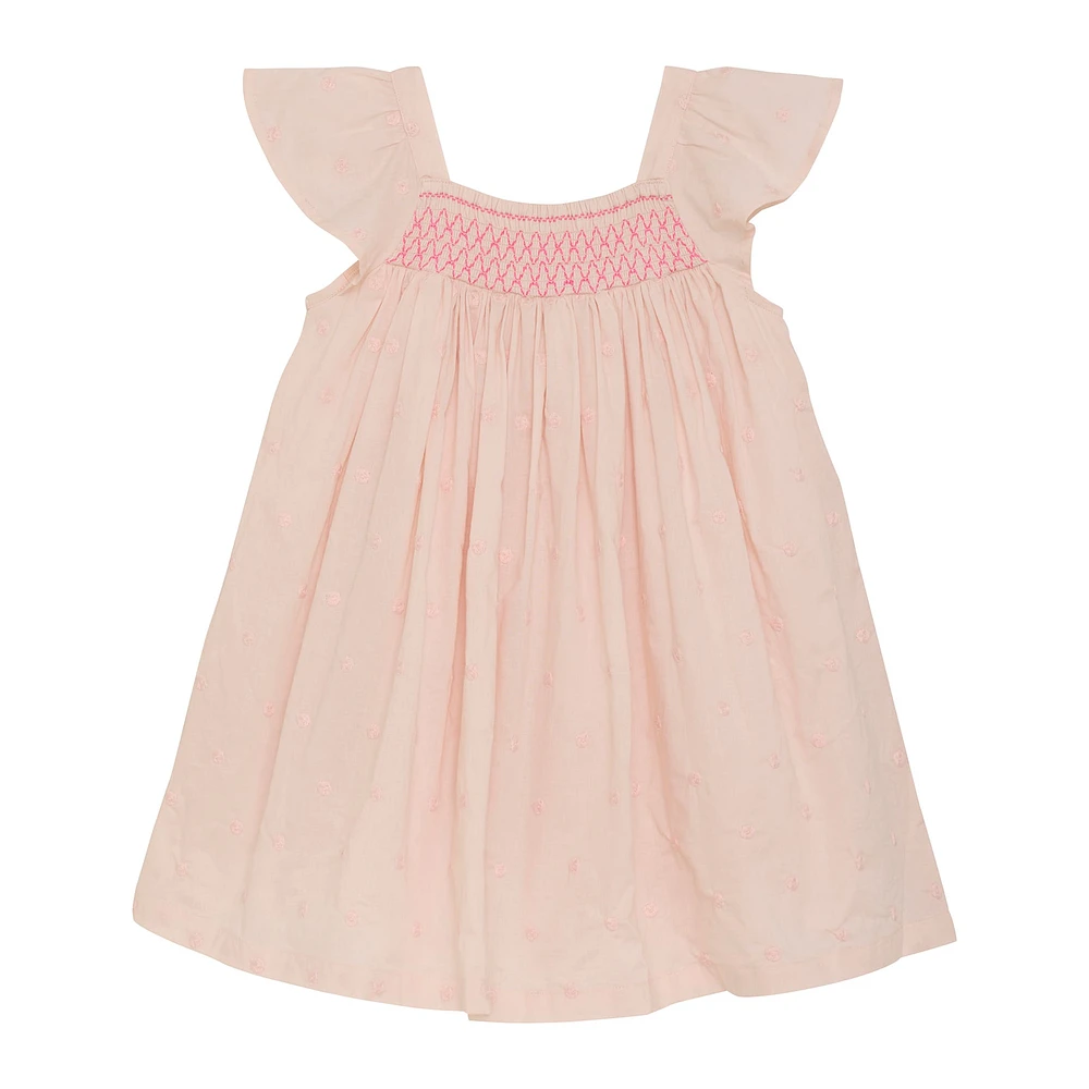 Embroidered Dot Dress 2-10