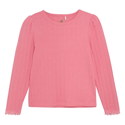Pointelle T-shirt 3-8
