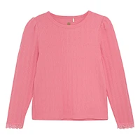 Pointelle T-shirt 3-8