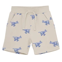 Plane Print Shorts 2-10