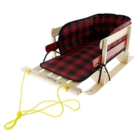 Wooden Sleigh XL with Pad Cover