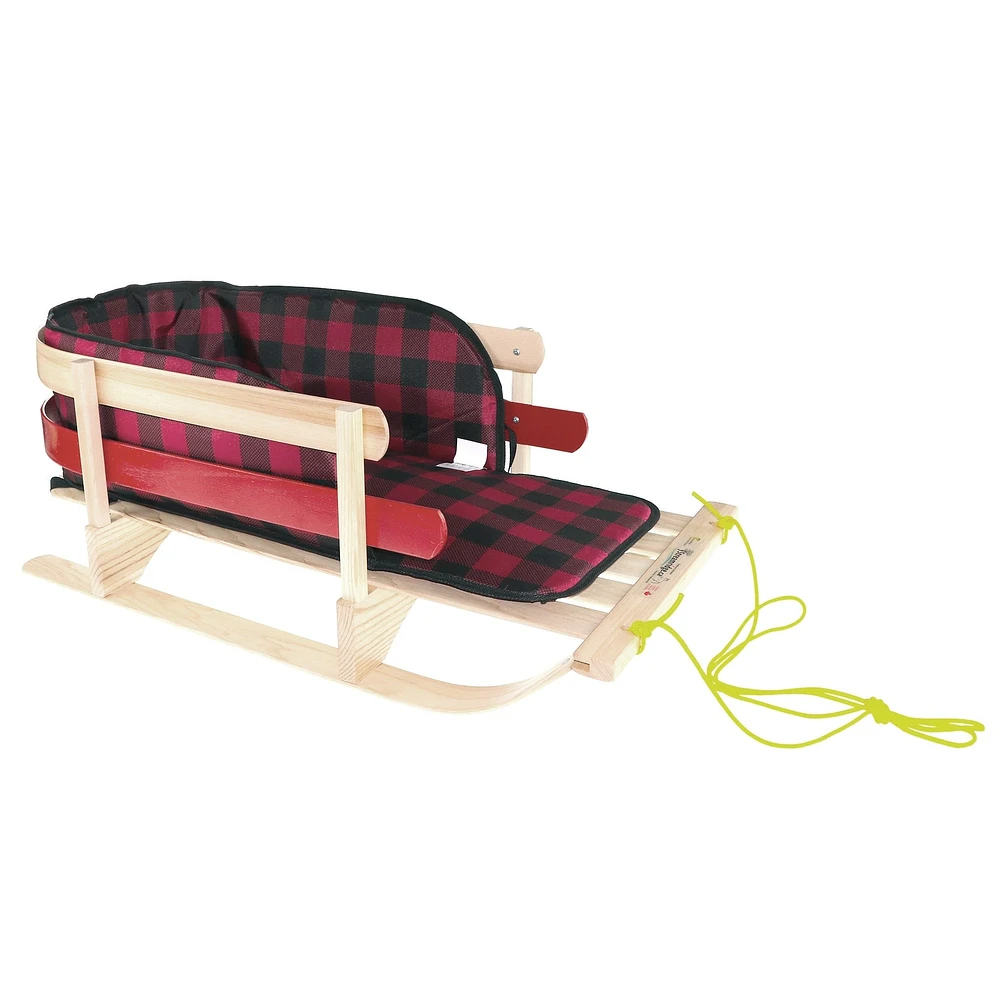 Wooden Sleigh XL with Pad Cover